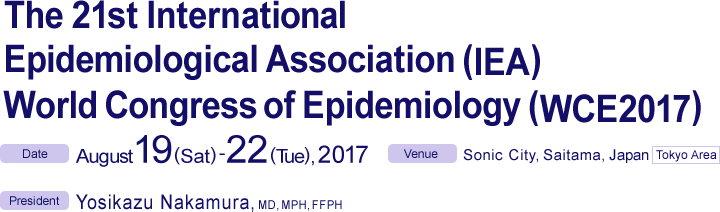 The 21st International Epidemiological Association (IEA) World Congress of Epidemiology (WCE2017)