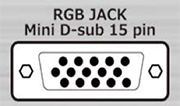 mini D-sub 15 pin type